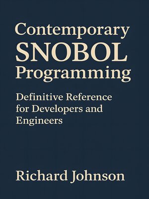 cover image of Contemporary SNOBOL Programming
